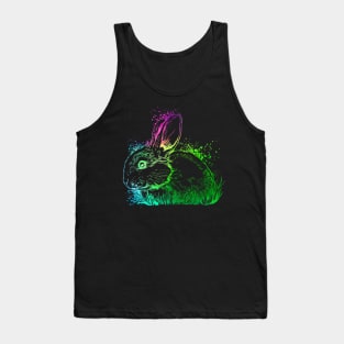 Colorful rabbit Tank Top